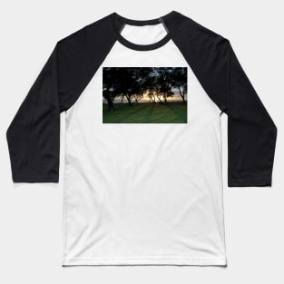 Sunset and Oahu Baseball T-Shirt